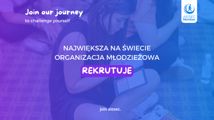 a poster advertising call for AIESEC