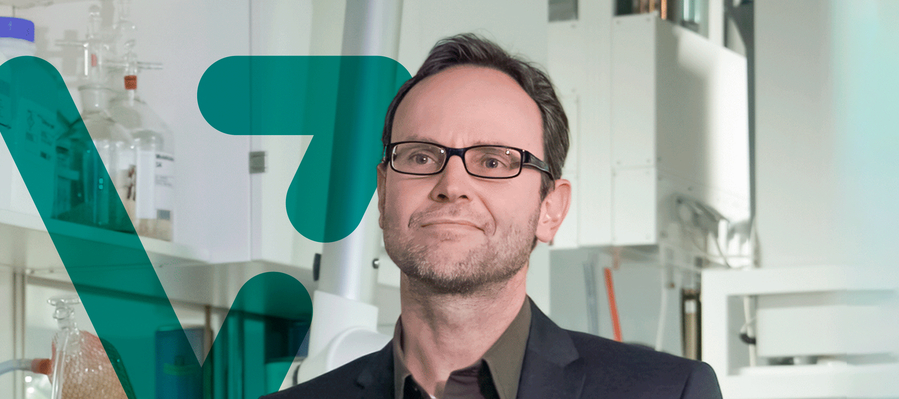 A man – scientist in a laboratory